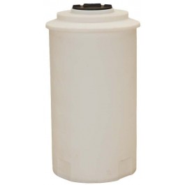 65 Gallon Dura-Cast White Vertical Storage Tank