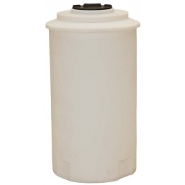 65 Gallon Heavy Duty Dura-Cast White Vertical Storage Tank