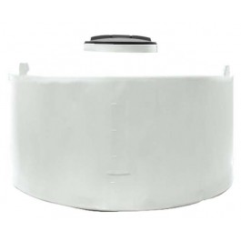 200 Gallon Heavy Duty Dura-Cast White Vertical Storage Tank