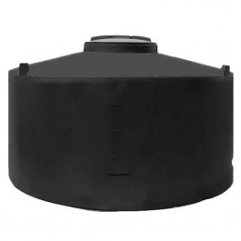 200 Gallon Dura-Cast Black Plastic Vertical Water Storage Tank