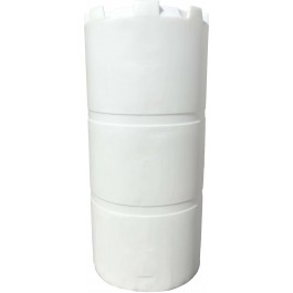 300 Gallon Dura-Cast White Vertical Storage Tank