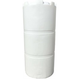 300 Gallon Heavy Duty Dura-Cast White Vertical Storage Tank