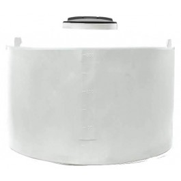 350 Gallon Heavy Duty Dura-Cast White Vertical Storage Tank