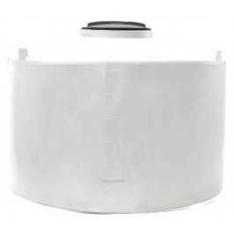 350 Gallon Dura-Cast White Vertical Storage Tank