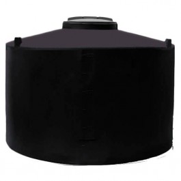 350 Gallon Dura-Cast Black Plastic Vertical Water Storage Tank