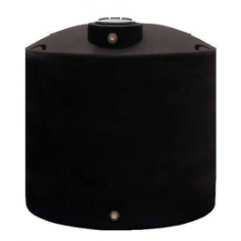1200 Gallon Dura-Cast Black Plastic Vertical Water Storage Tank