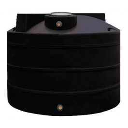 1650 Gallon Dura-Cast Black Plastic Vertical Water Storage Tank