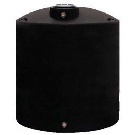 1700 Gallon Dura-Cast Black Plastic Vertical Water Storage Tank