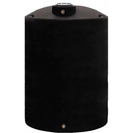 2200 Gallon Dura-Cast Black Plastic Vertical Water Storage Tank