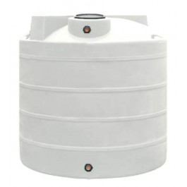 2500 Gallon Heavy Duty Dura-Cast White Vertical Storage Tank