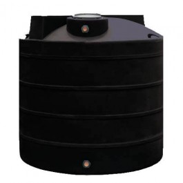 2500 Gallon Dura-Cast Black Plastic Vertical Water Storage Tank