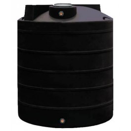3000 Gallon Dura-Cast Black Plastic Vertical Water Storage Tank