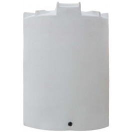 5000 Gallon Heavy Duty Dura-Cast White Vertical Storage Tank