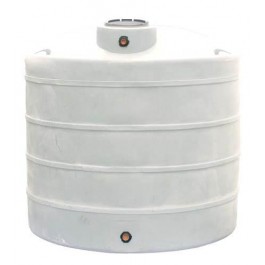 1100 Gallon Heavy Duty Dura-Cast White Vertical Storage Tank