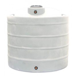 1100 Gallon Dura-Cast White Vertical Storage Tank