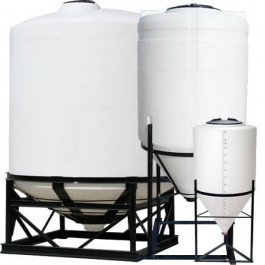 500 Gallon Heavy Duty Chem-Tainer Cone Bottom Tank