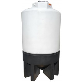 200 Gallon Chem-Tainer Cone Bottom Tank with Poly Stand