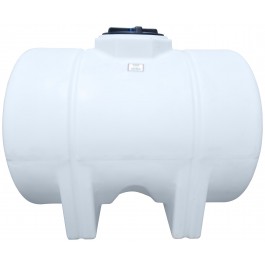 55 Gallon Heavy Duty Chem-Tainer Natural White Horizontal Leg Tank