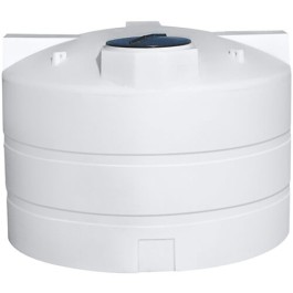 1600 Gallon CRMI White Plastic Vertical Storage Tank