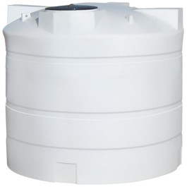 2000 Gallon CRMI White Plastic Vertical Storage Tank