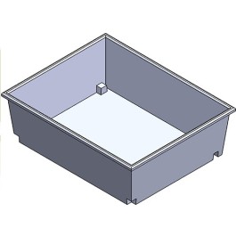 200 Gallon CRMI White Rectangular Open Top Tank