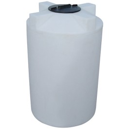250 Gallon CRMI White Plastic Vertical Storage Tank