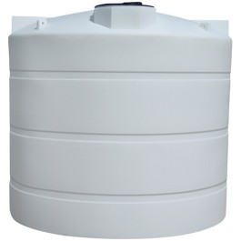 3000 Gallon CRMI White Plastic Vertical Storage Tank