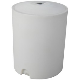 50 Gallon CRMI White Plastic Vertical Storage Tank