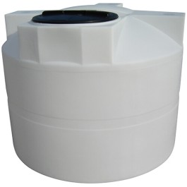 525 Gallon CRMI White Plastic Vertical Storage Tank
