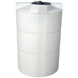 550 Gallon CRMI White Plastic Vertical Storage Tank