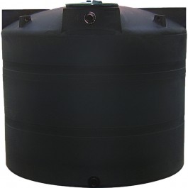 1000 Gallon CRMI Black Plastic Vertical Water Storage Tank