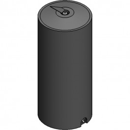 100 Gallon CRMI Black Plastic Vertical Water Storage Tank