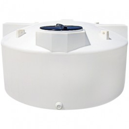 1100 Gallon CRMI White Plastic Vertical Storage Tank