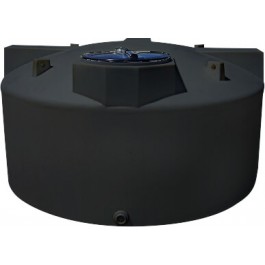 1100 Gallon CRMI Black Plastic Vertical Water Storage Tank
