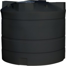 2000 Gallon CRMI Black Plastic Vertical Water Storage Tank