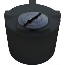 22 Gallon CRMI Black Plastic Vertical Water Storage Tank