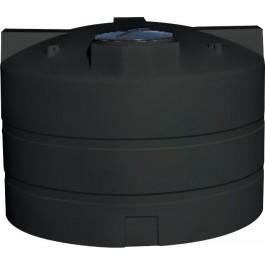 2400 Gallon CRMI Black Plastic Vertical Water Storage Tank