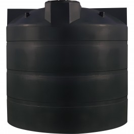 2500 Gallon CRMI Black Plastic Vertical Water Storage Tank