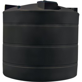 3000 Gallon CRMI Black Plastic Vertical Water Storage Tank