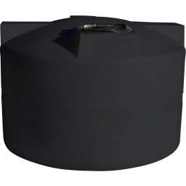 750 Gallon CRMI Black Plastic Vertical Water Storage Tank