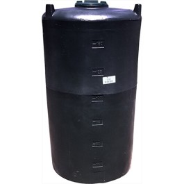 165 Gallon Dura-Cast Black Plastic Vertical Water Storage Tank