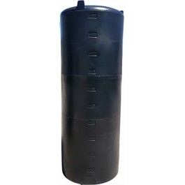 250 Gallon Dura-Cast Black Plastic Vertical Water Storage Tank