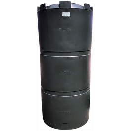 300 Gallon Dura-Cast Black Plastic Vertical Water Storage Tank