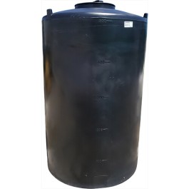 500 Gallon Dura-Cast Black Plastic Vertical Water Storage Tank