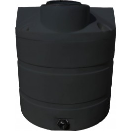 650 Gallon Dura-Cast Black Plastic Vertical Water Storage Tank