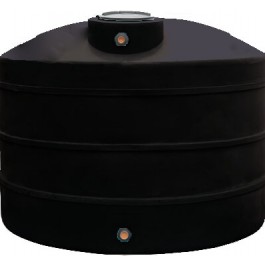 1100 Gallon Dura-Cast Black Plastic Vertical Water Storage Tank