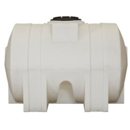 125 Gallon Dura-Cast White Horizontal Leg Tank