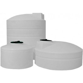 325 Gallon Dura-Cast White Vertical Storage Tank