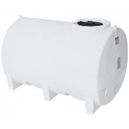 1100 Gallon Enduraplas Natural White Horizontal Leg Tank