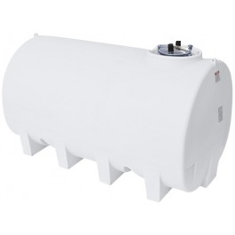 2200 Gallon Enduraplas Natural White Horizontal Leg Tank